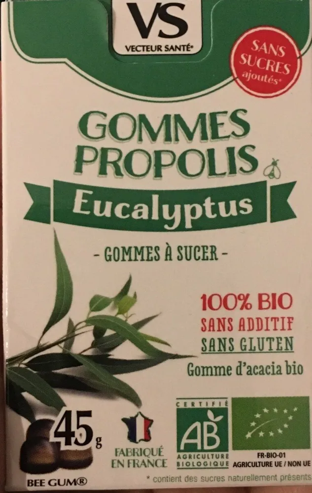 Gommes propolis eucalyptus