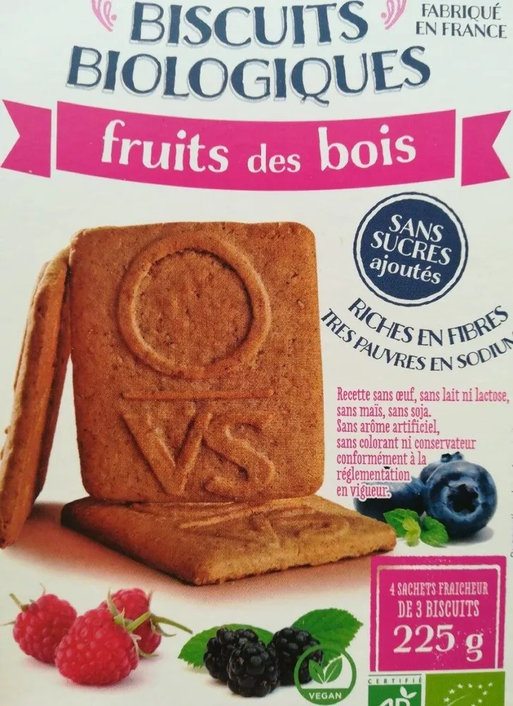 Biscuits Biologiques Fruits des bois