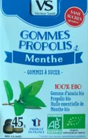 Gommes Propolis Menthe Sans Sucre Bio