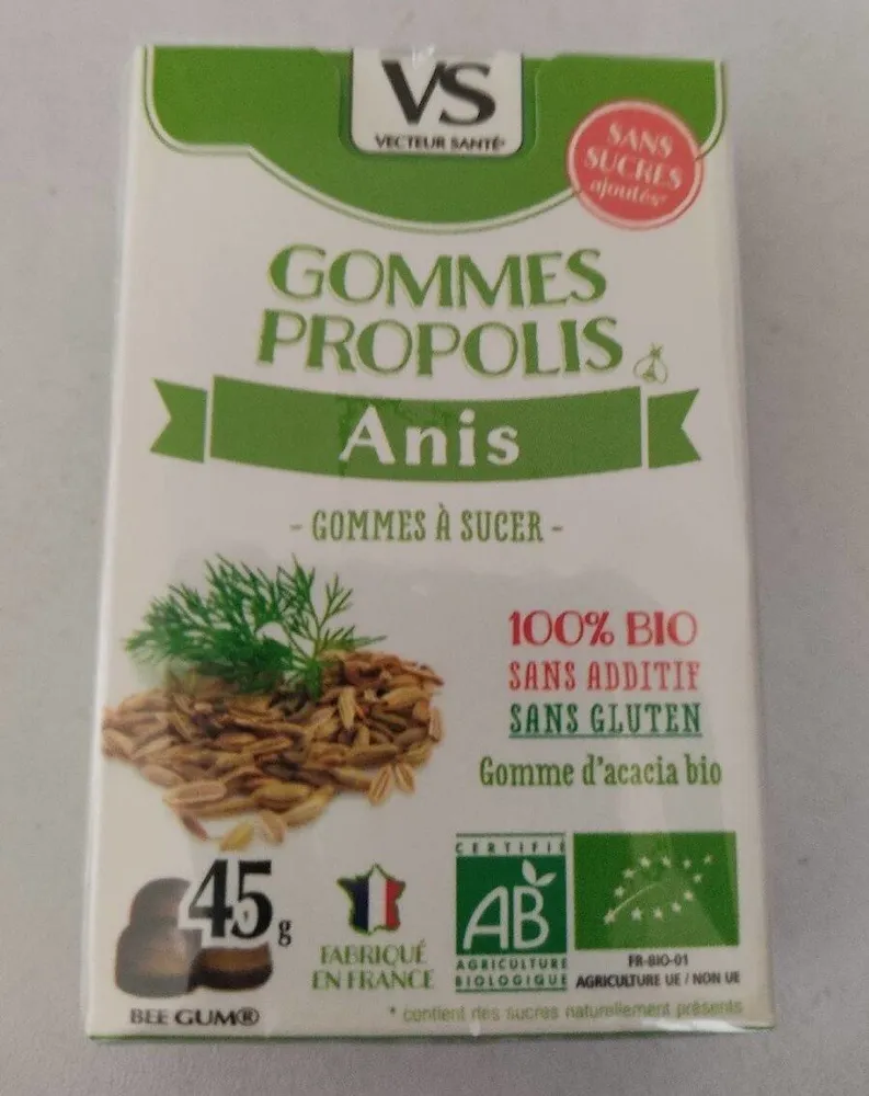 Gommes propolis anis