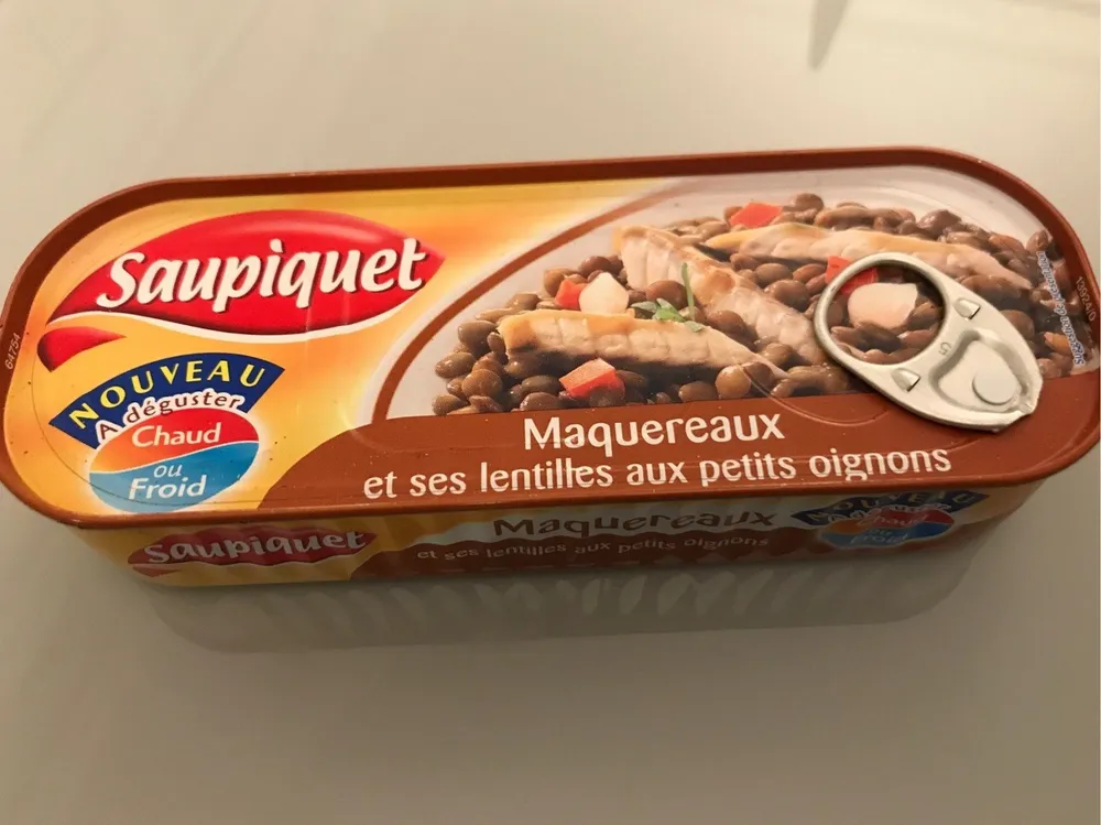 Maquereaux et ses lentilles aux petits oignons