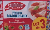 Filets de Maquereaux  à la sauce Tomate et Basilic