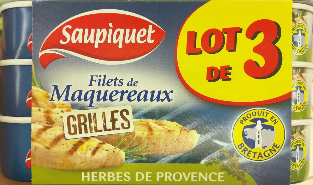 Filets de Maquereaux grillés Herbes de Provence