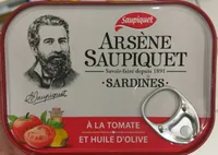 Arsène Saupiquet Sardines à la tomate et huile d'olive