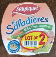 Saladières maïs thon légumes lot de 2