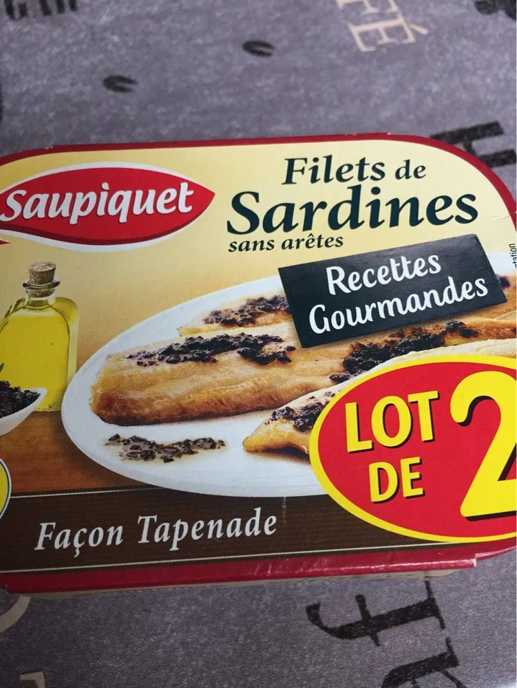 Filets de sardines façon tapenade Saupiquet