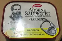 Arsène Saupiquet Sardines au citron et huile de tournesol