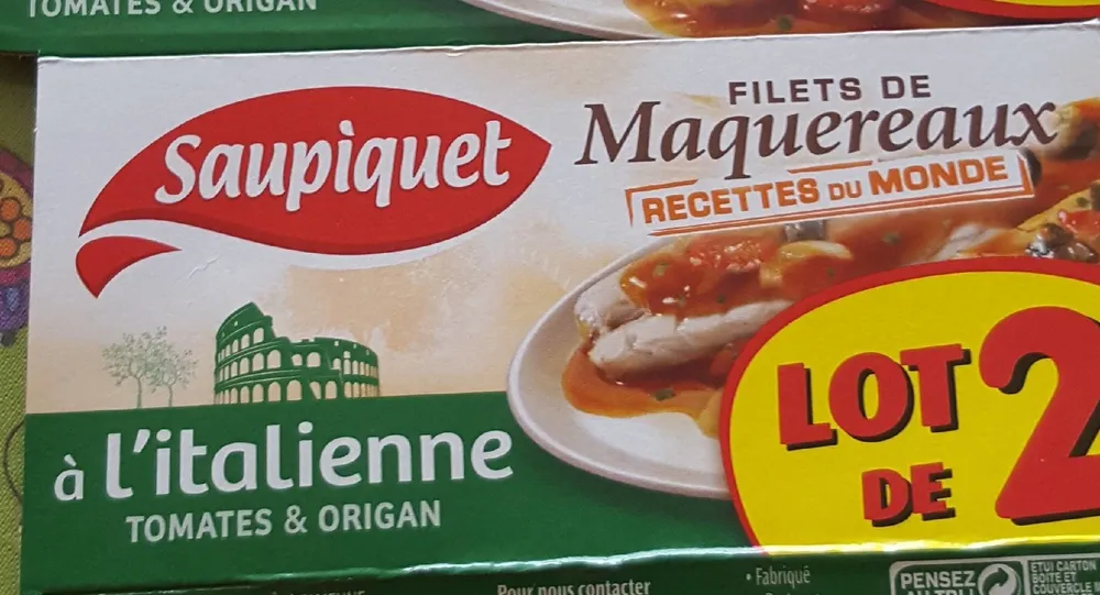Filets de maquereaux à l'italienne