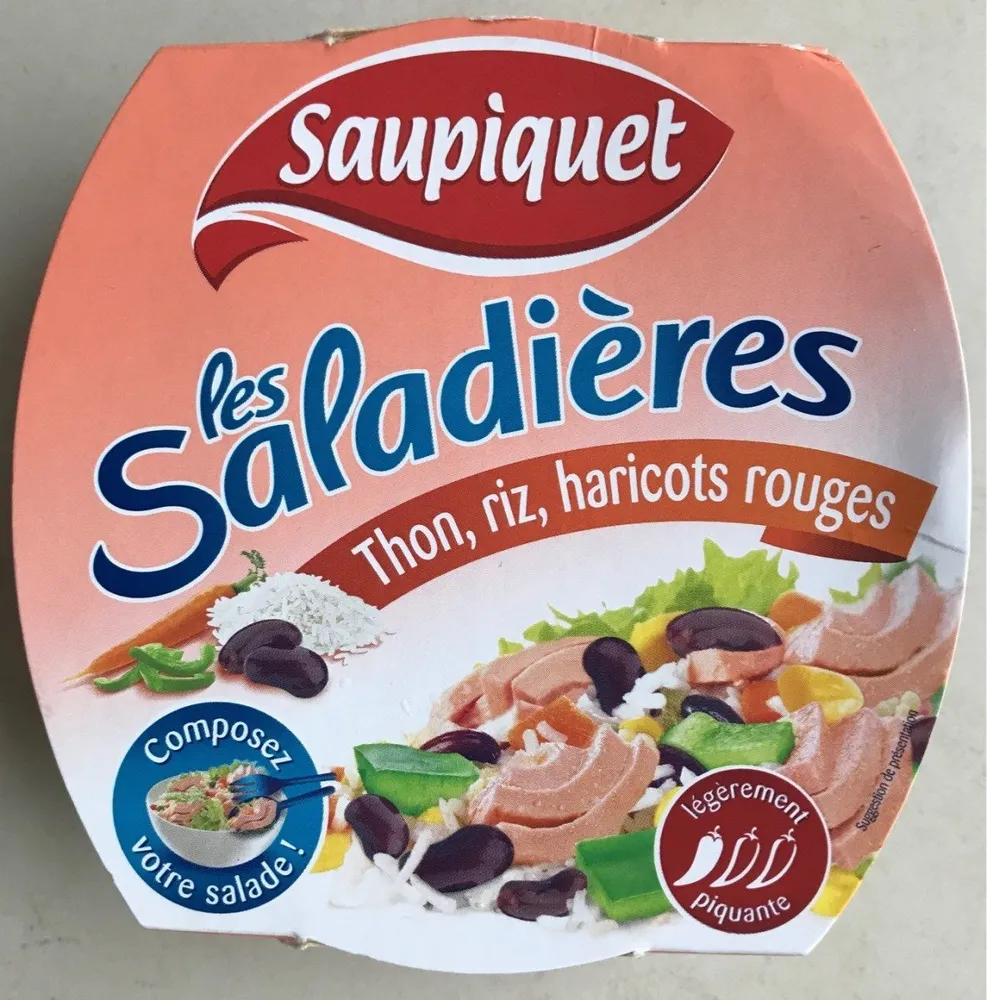 Les Saladières Thon, riz, haricots rouges
