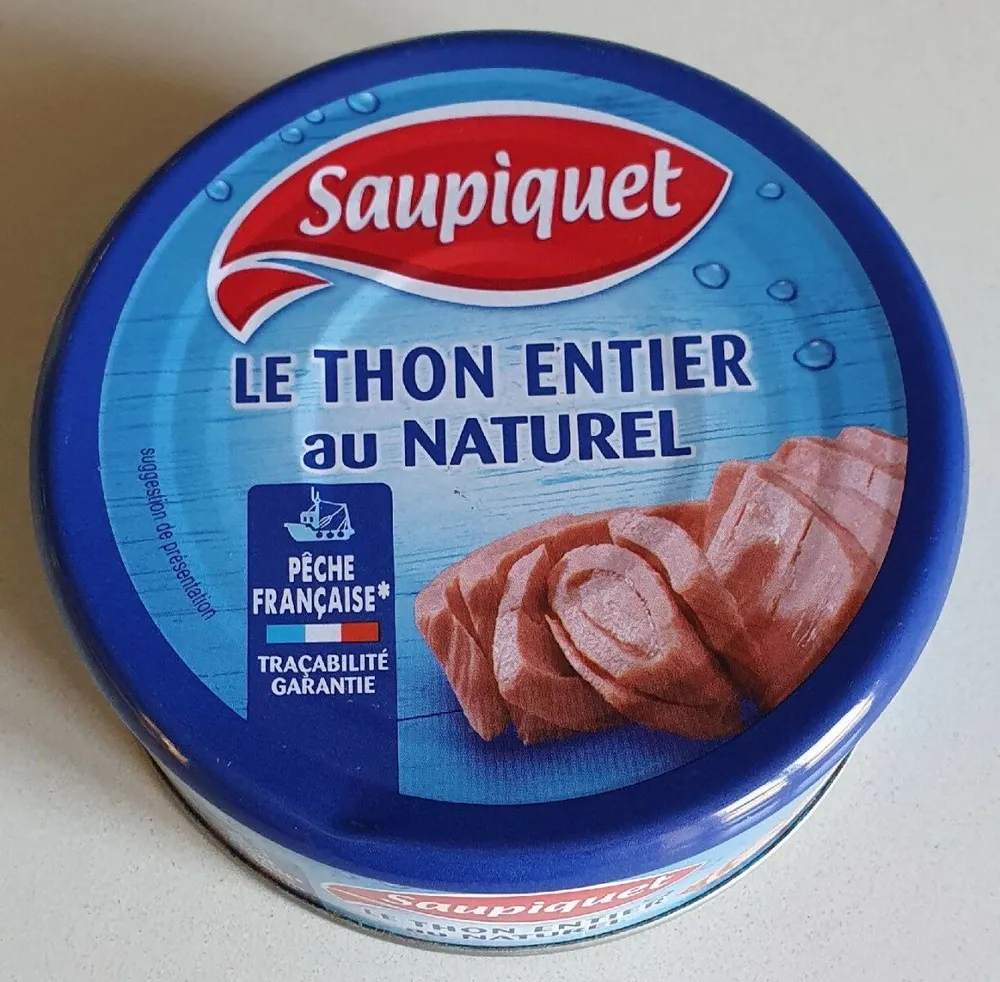 Le thon entier au naturel