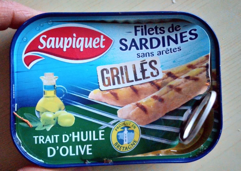 Filets de sardines sans arêtes grillés, trait d'huile d'olive