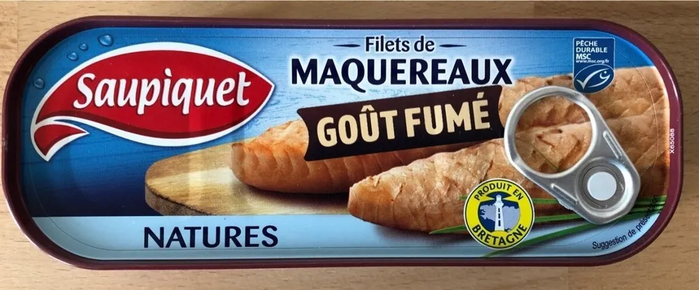 Filets de maquereaux natures goût fumé