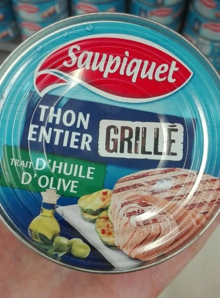 Thon entier grillé - trait d'huile d'olive