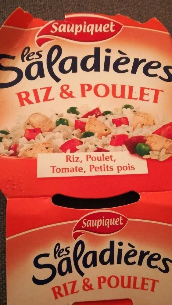 Les saladières riz et poulet