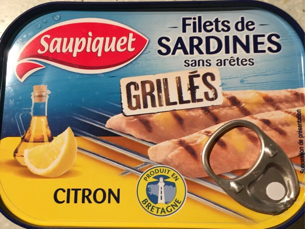 Filets de sardines sans arêtes grillés citron