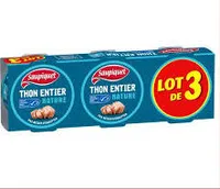 Thon entier nature 3 x 140 g