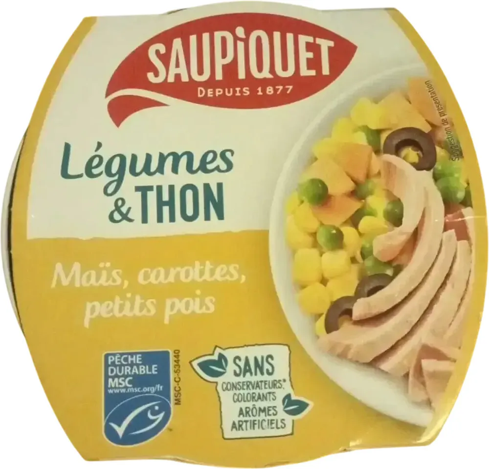 Legumes et thon