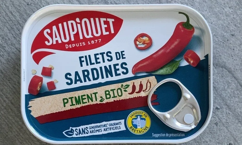 Filet de sardine piment bio