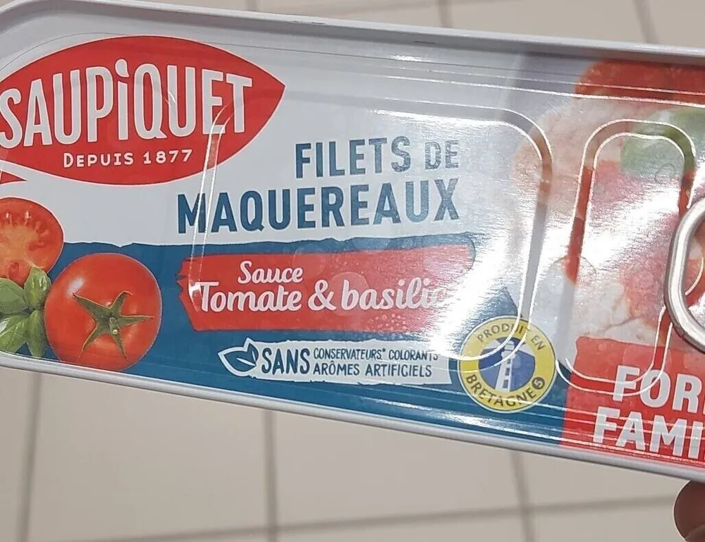 Filets de maquereaux sauce tomate & basilic