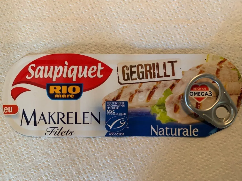 Saupiquet Makrelenfilets Gegrillt Naturale 120 G