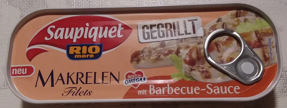 Makrelen Filets gegrillt mit Barbecue - Sauce