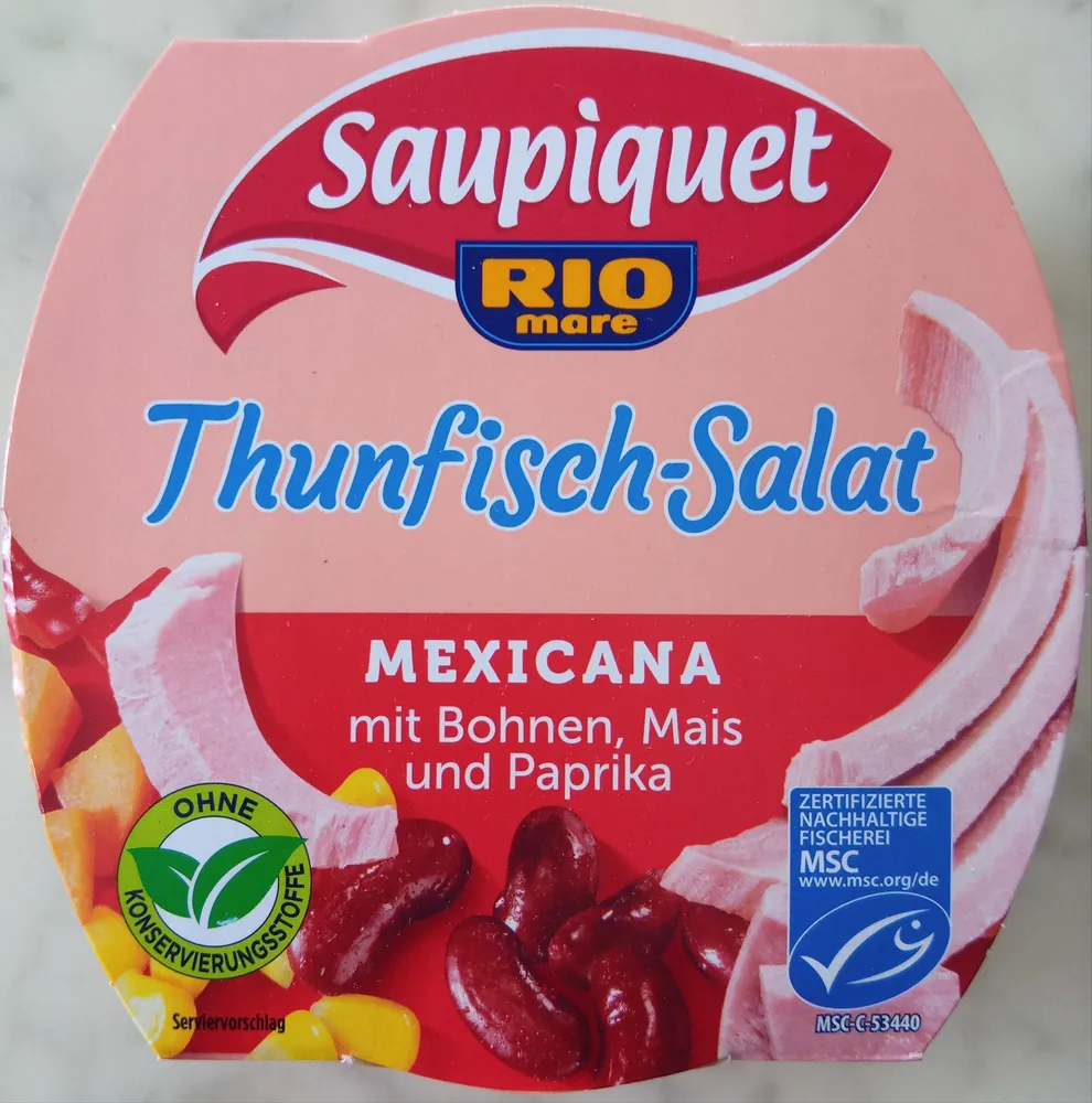 Thunfisch-Salat Verschiedene Sorten