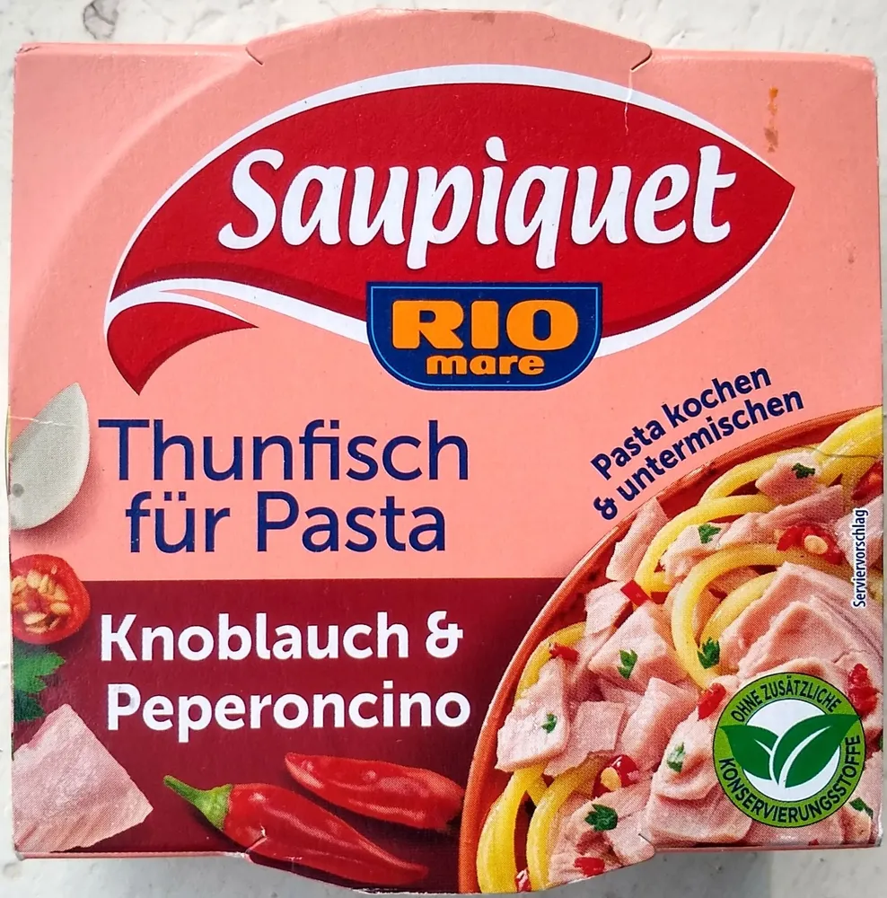 Thunfisch für Pasta - Knoblauch & Peperoncino