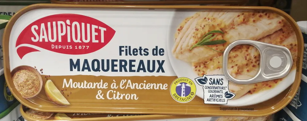 Filets de Maquereaux (Moutarde à l'ancienne et au citron)