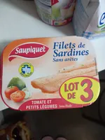 Filets de sardines sans arêtes tomates et petits légumes