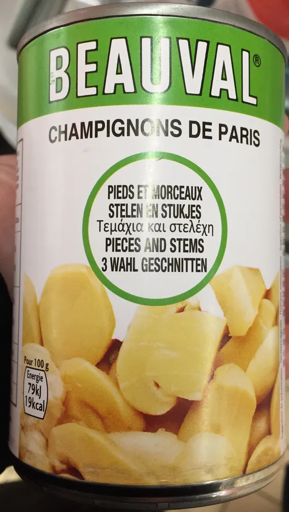 Champignons de Paris pieds et morceaux