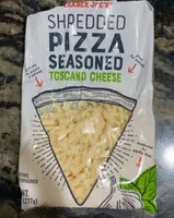 Shredded pizza seasoned toscano chesse