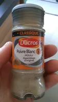 Ducros Poivre Blanc moulu - Medium
