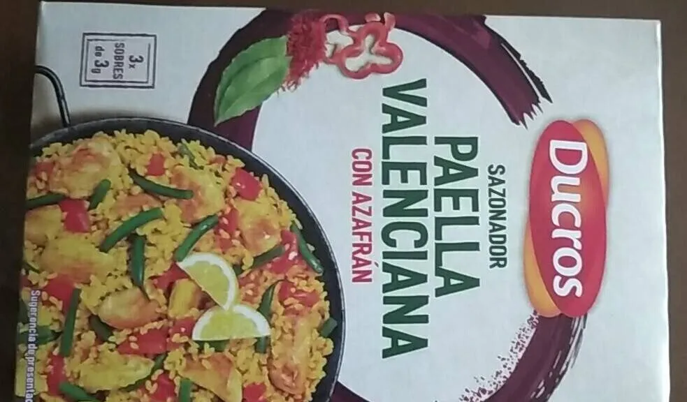 Sazonador paella valenciana con azafrán