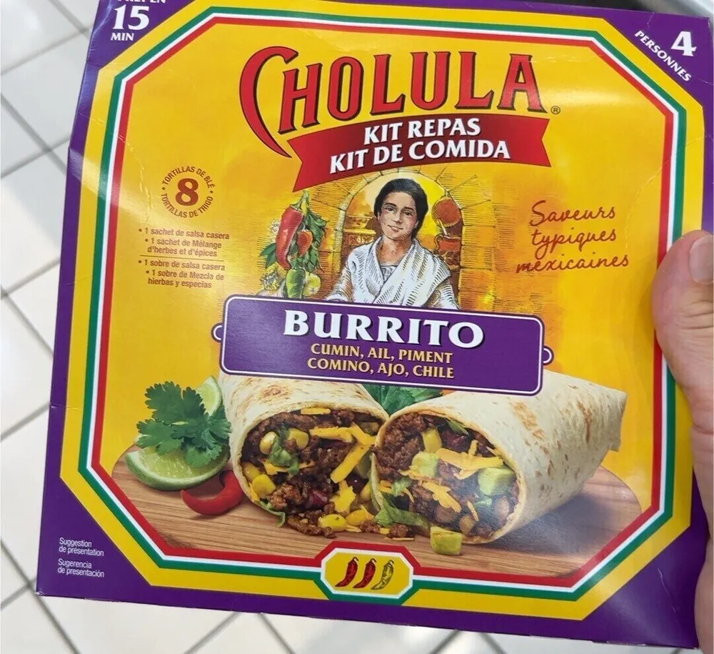 KIT REPAS - KIT DE COMIDA - BURRITO - CUMIN, AIL, PIMENT - COMINO, AJO, CHILE