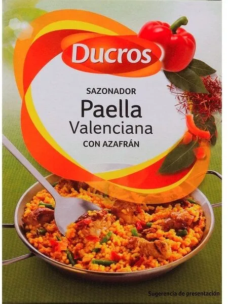 Sazonador paella valenciana con azafrán