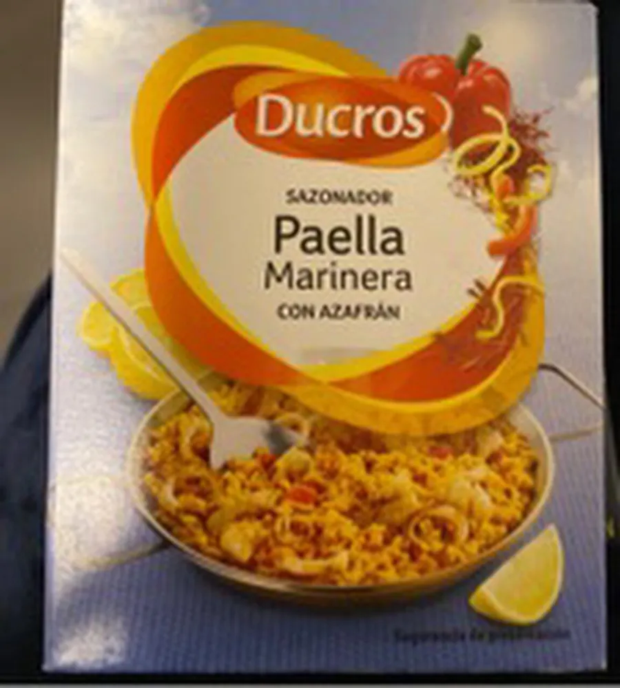 Sazonador paella marinera con azafrán