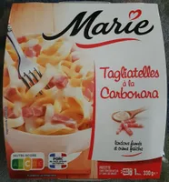 Tagliatelles à la Carbonara lardons fumés et crème fraîche