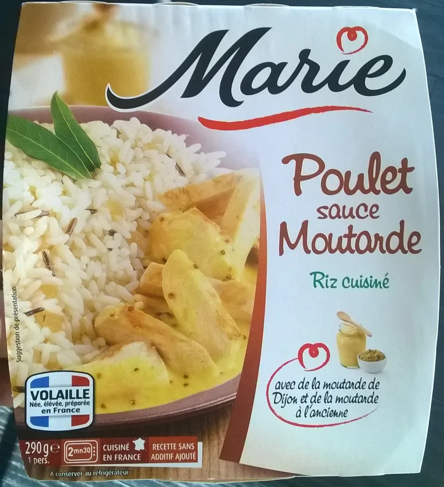 Poulet Sauce Moutarde, Riz Cuisiné