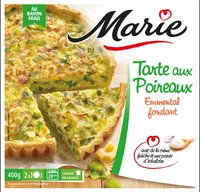 Tarte aux Poireaux, Emmental et crème Fraiche