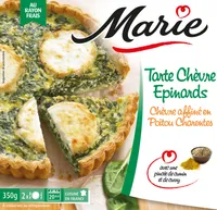 Tarte chèvre épinards