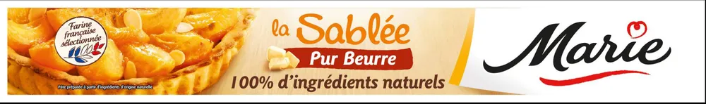 Pâte à tarte sablée - Pur beurre