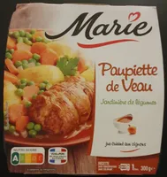 Paupiette de veau jardinière de légumes