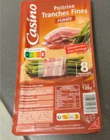 Poitrine tranches fines Fumée
