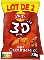 Lay's 3D's Bugles goût cacahuète lot de 2 x 85 g