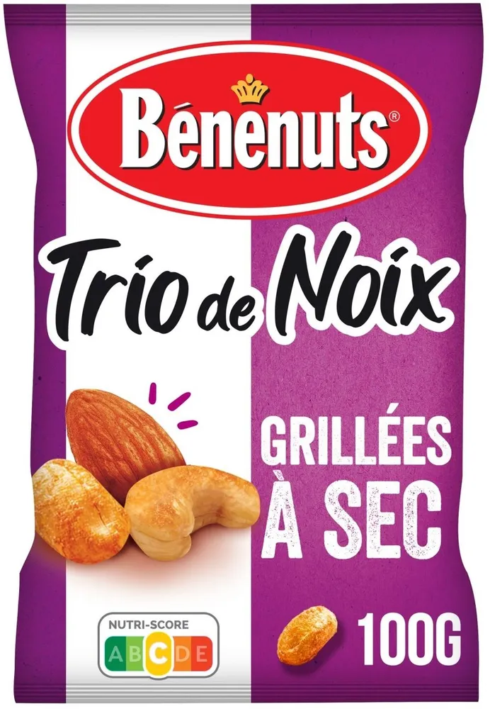 Bénénuts Trio de noix grillées à sec