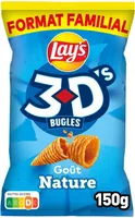 Lay's 3D's Bugles goût nature format familial