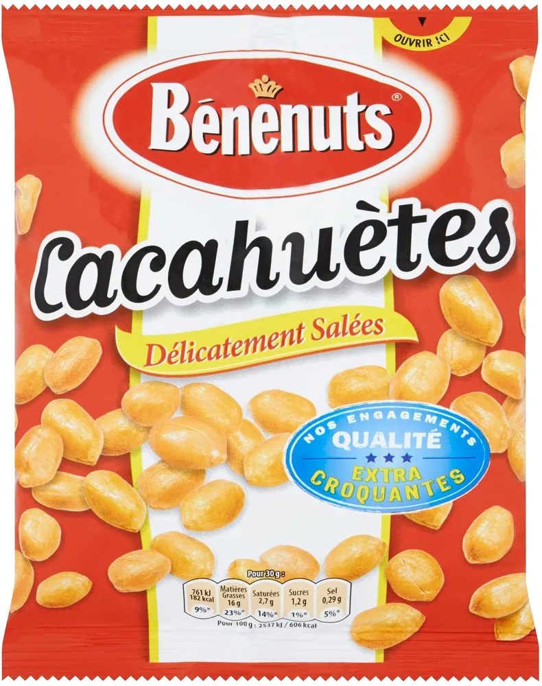Bénénuts cacahuètes grillées & salées