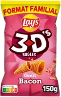 Lay's 3D's Bugles goût bacon format familial