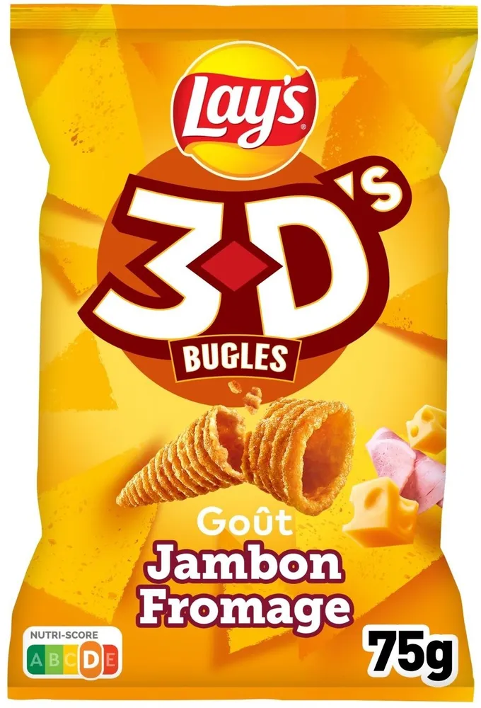Lay's 3D's Bugles goût jambon fromage