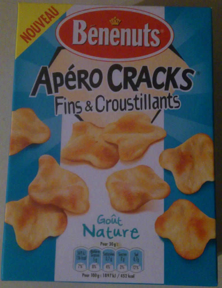 Apéro Cracks Fins & Croustillants goût Nature